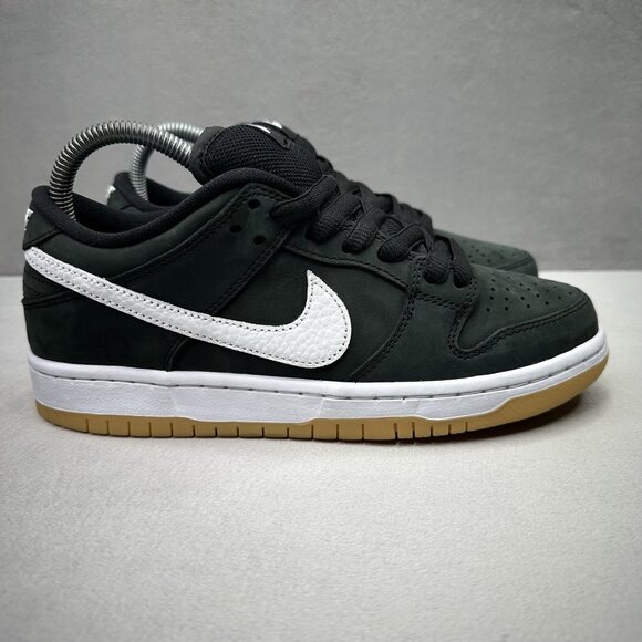 Mens 6 / Womens 7.5 Nike SB Dunk Low Pro Black / Gum Shoes Skateboarding NEW - Picture 1 of 8